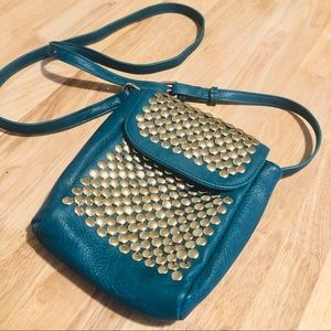Co-Lab Teal studded Crossbody